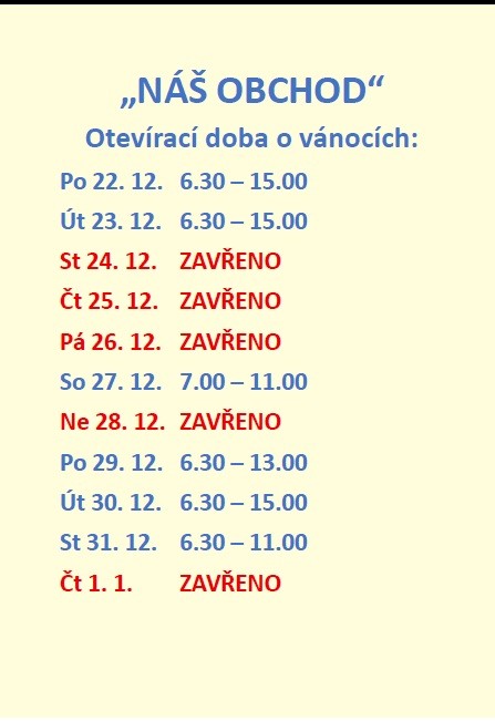 obchod vánoce