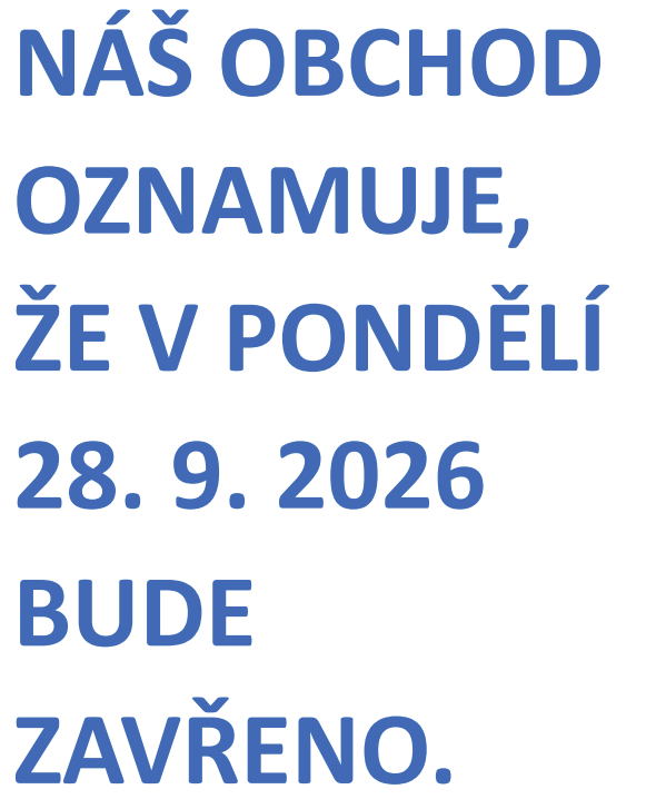 zavřeno obchod